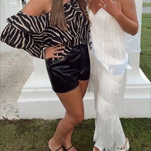 Pretty little thing fringe jumpsuit